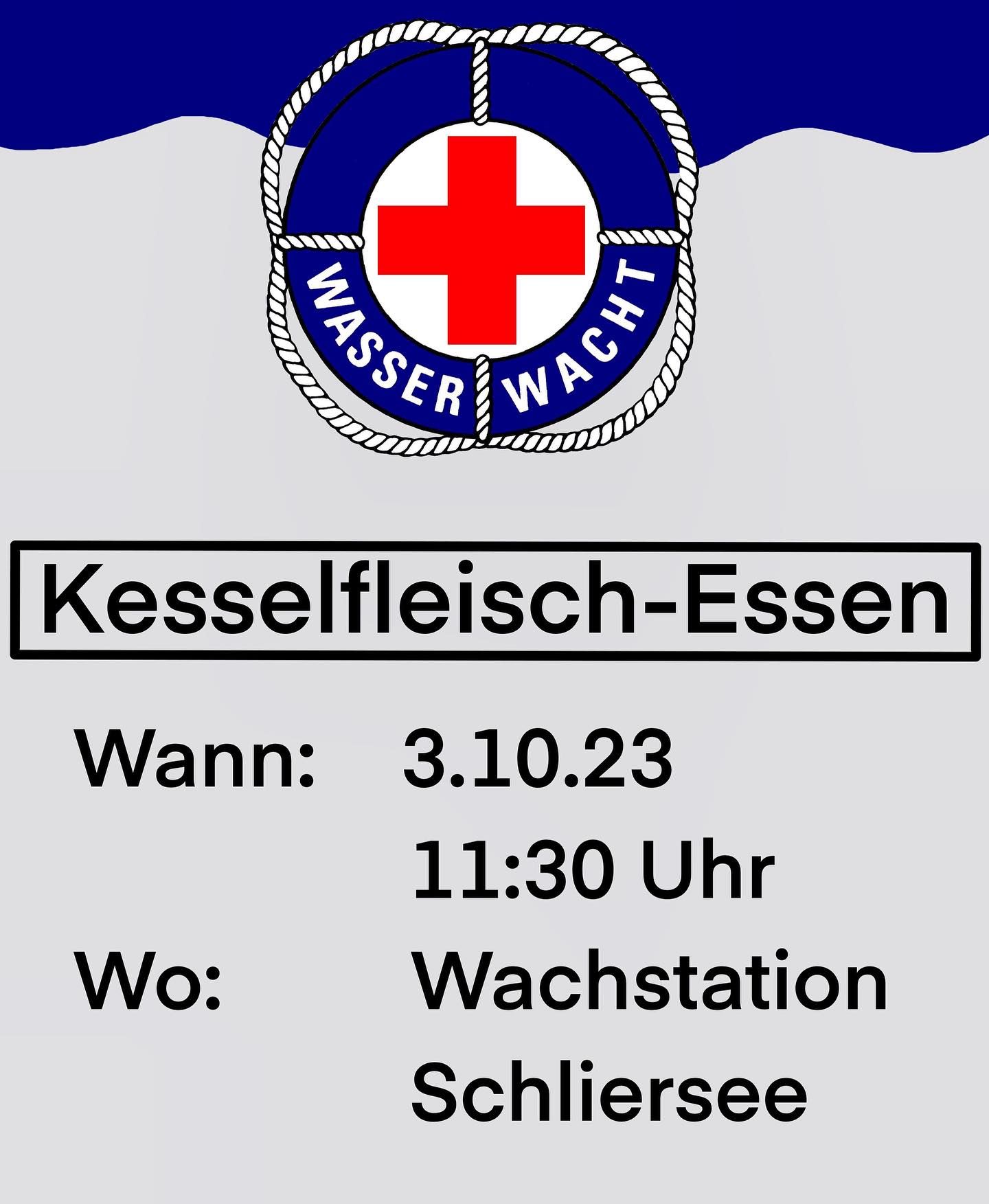 Einladung zum Kesselfleisch-Essen am 03.10.2023 ab 11:30 an der Wachstation